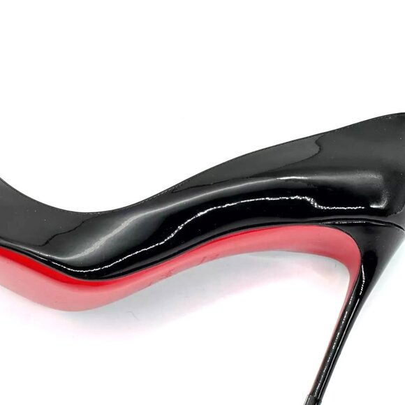 Christian Louboutin PIGALLE FOLLIES 85 Patent Leather Heels Pumps Shoes - Picture 10 of 13